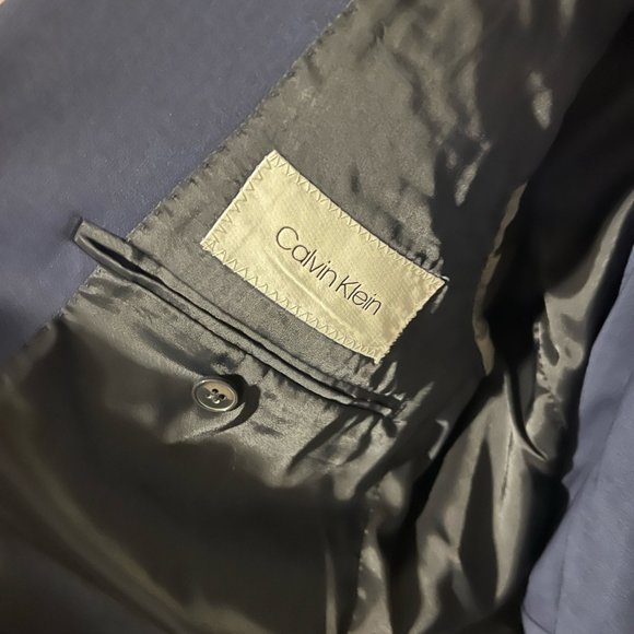 Blue Calvin Klein Suit - 42R & 32Wx30L - Picture 2 of 5